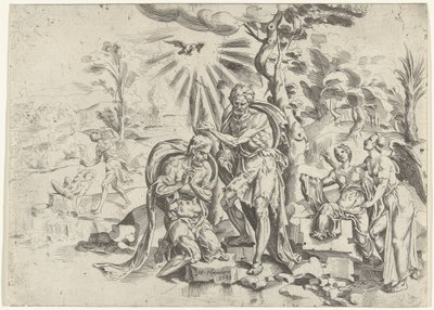 Batismo de Cristo de Dirck Volckertsz. Coornhert (attributed to)