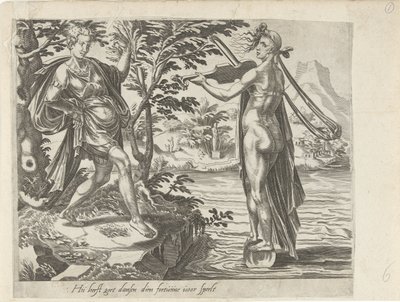 A Inconstância da Fortuna; É Fácil Dançar quando a Fortuna Joga por Si
Quando a sorte joga por si, tudo corre sem sobressaltos
Ele dança bem quando a Fortuna toca para si (título sobre o objecto)
Provérbios sobre a Fortuna (título da série) de Dirck Volckertsz. Coornhert (attributed to)