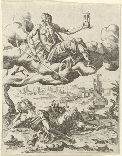 O tempo supera a fama
Triunfos de Petrarca (título da série) de Dirck Volckertsz. Coornhert (possibly)