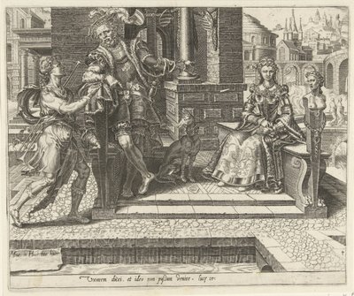 Terceiro pretexto: Recém casados Parábola de um banquete de casamento (título da série) de Dirck Volckertsz. Coornhert