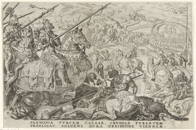 Cerco de Viena, 1529
Vitórias de Carlos V (título da série)
Divi Caroli. V. imp. opt. max. victoriae, ex multis praecipuae (título da série) de Dirck Volckertsz. Coornhert