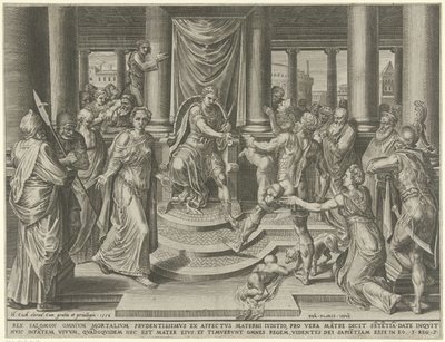 Julgamento de Salomão de Dirck Volckertsz. Coornhert