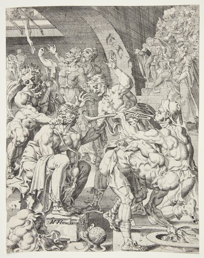 A zombaria de Cristo de Dirck Volckertsz. Coornhert