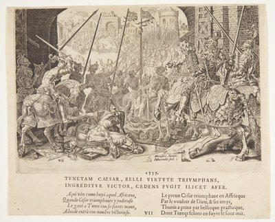 As vitórias do imperador Carlos V de Dirck Volckertsz. Coornhert