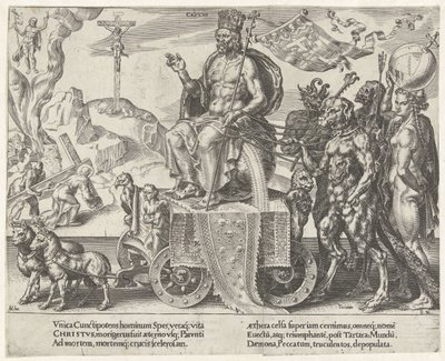 Triunfo de Cristo Triumph of Patience (título da série) Patientiae Trivmphvs (título da série) de Dirck Volckertsz. Coornhert