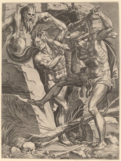 Hércules Matando Cacus de Dirck Volckertz Coornhert