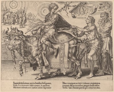 O triunfo de José de Dirck Volckertz Coornhert after Maerten van Heemskerck