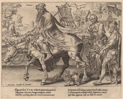O triunfo de Tobias de Dirck Volckertz Coornhert after Maerten van Heemskerck