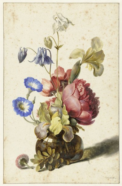 Flores numa garrafa
Flores num vaso de vidro de Dirck de Bray