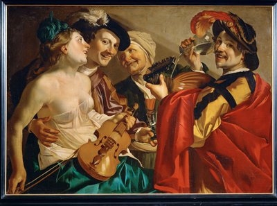 Concerto (pintura sobre tela) de Dirck van Baburen