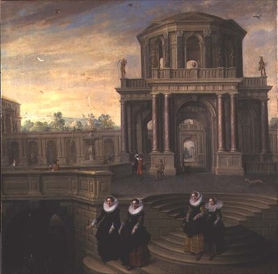 Passos descendentes de mulheres de Dirck van Delen