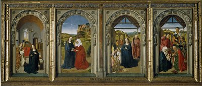 Quatro cenas da vida da Virgem, ca 1442-1445 de Dirk Bouts