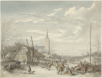 Paisagem de Inverno de Dirk Jan van der Laan