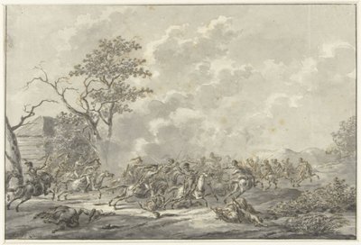 Luta de cavaleiros de Dirk Langendijk
