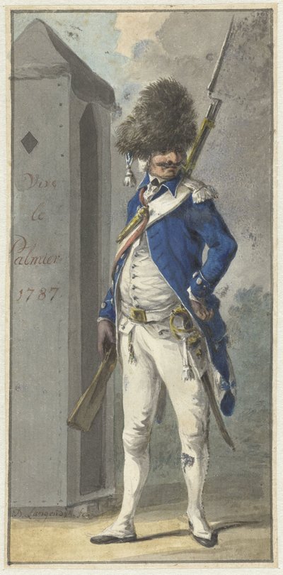 Uniforme do Rotterdamsch Genootschap van Wapenhandel de Palmboom de Dirk Langendijk