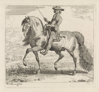 Cavaleiro à esquerda
Escola de equitação (título da série) de Dirk Maas