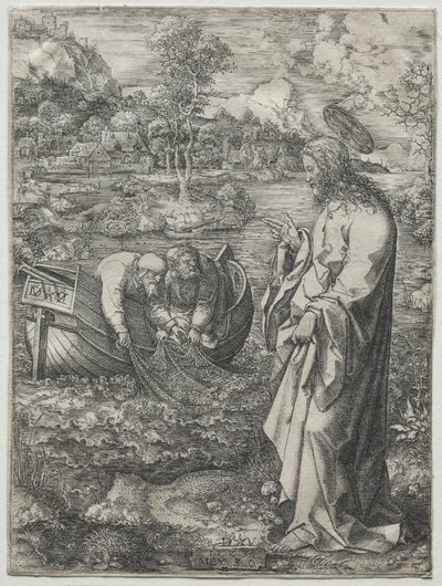 Jesus chamando a São Pedro e Santo André de Dirk Vellert