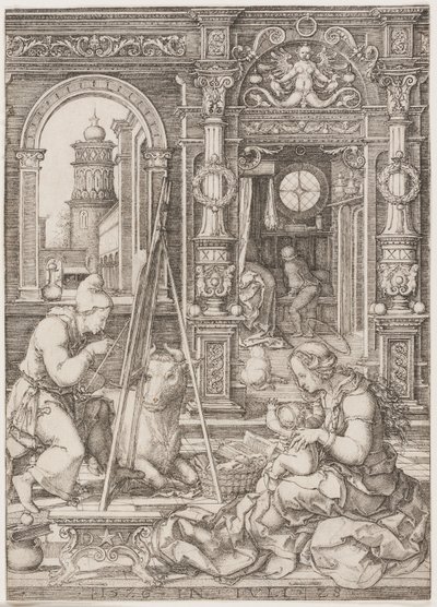 São Lucas pintando a Virgem e o Menino de Dirk Vellert