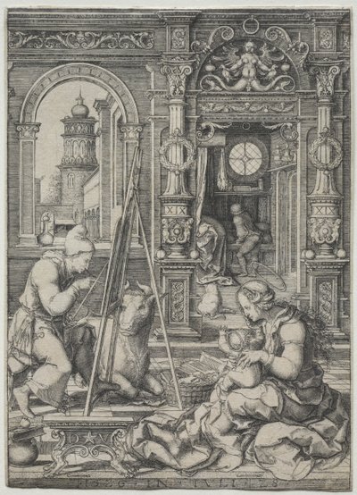 São Lucas Pintando a Virgem de Dirk Vellert