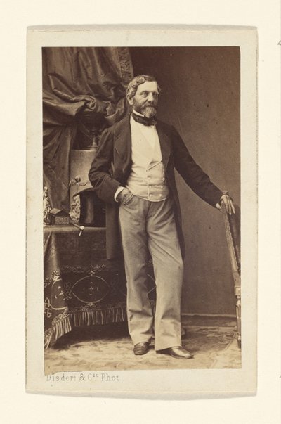 Retrato de um homem barbudo de Disdéri and Cie.