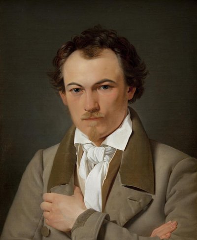 Retrato do pintor de cena Troels Lund de Ditlev Blunck