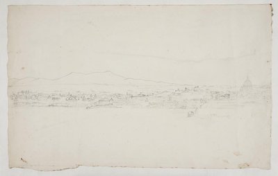 Vista para Roma com a catedral à direita de Ditlev Blunck