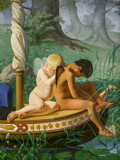 Infância, da série As Quatro Idades do Homem, pormenor de Ditlev Conrad Blunck