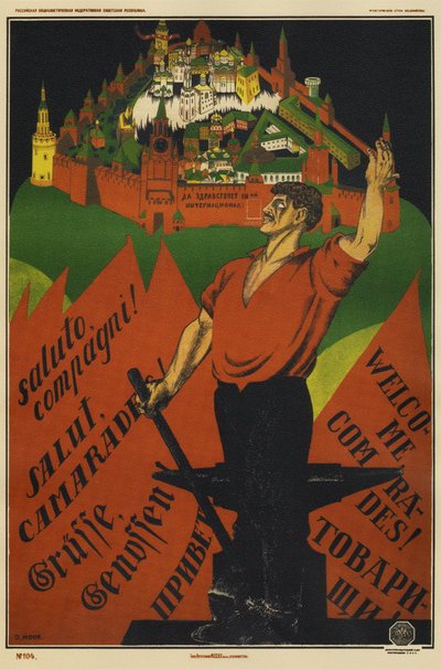 Viva a 3ª Internacional !, 1920 de Dmitriy Stakhievich Moor