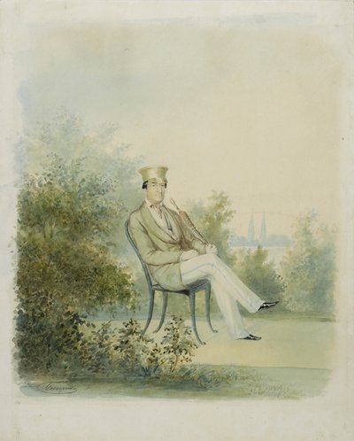 Retrato de Grigory Stepanovich Tarnovsky, final da década de 1840 de Dmitry Ivanovich Bezperchy