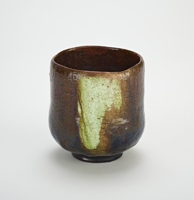 Tigela de chá (tsutsu-jawan), final do século 18 ao início do século 19 (louça de barro com esmalte de chumbo) de Doan Ohi