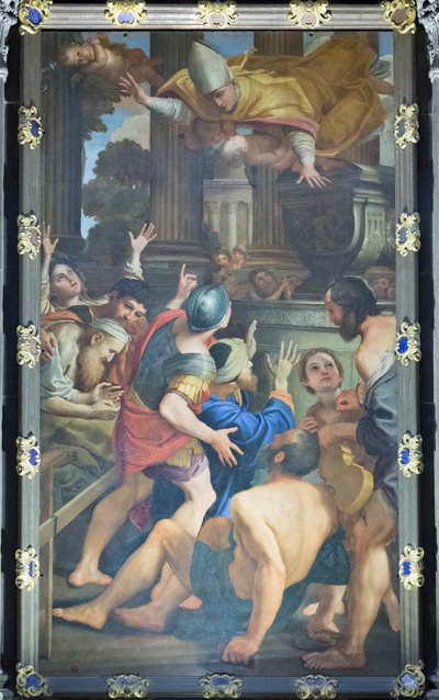 Os enfermos no túmulo de San Gennaro de Domenichino (1581 1641)