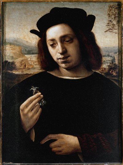 Retrato do Homem, conhecido como o Ouro - óleo sobre tela de Domenico Ghirlandaio