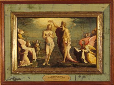 Beccafumi - O Batismo de Cristo, 1528 de Domenico Beccafumi