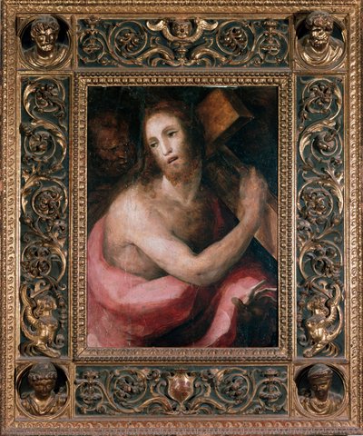 Ecce gay. Cristo carregando a cruz. Pintura de Domenico Beccafumi (1486-1551), cerca de 1540. Bebe. Dim: 75x75cm. Siena (Siena), Museo del 