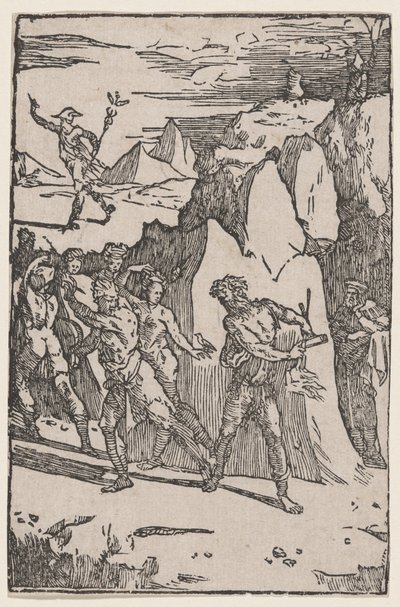 Os metais que fogem de Vulcano de Domenico Beccafumi