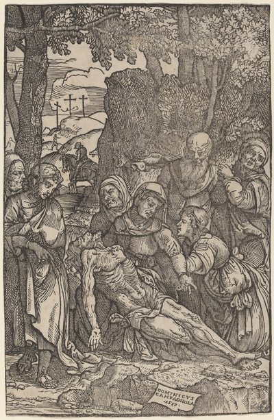 Lamentação de Cristo de Domenico Campagnola