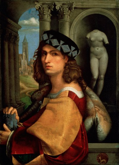Retrato de um Homem, Auto-Retrato, 1512 de Domenico Capriolo