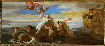 Galathea e Polyphemos (madeira de choupo) de Domenico Fetti