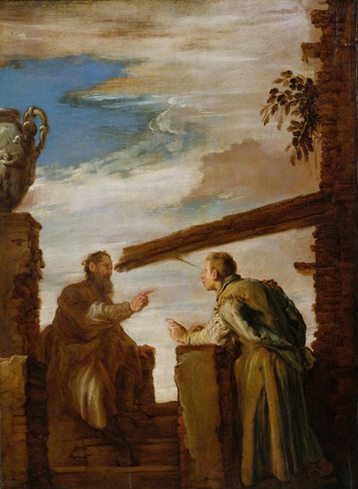 A parábola do cisco e do raio, c.1619 de Domenico Fetti or Feti