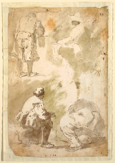 Cinco Homens de Domenico Gargiulo, called Micco Spadaro