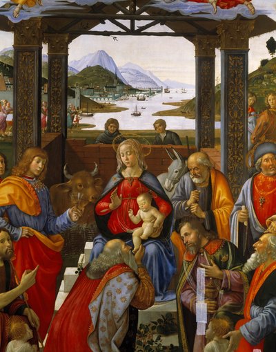 Adoração dos Magos de Domenico Ghirlandaio