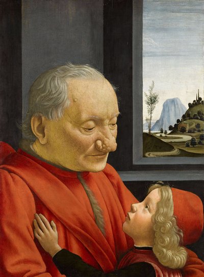 Italiano: Ritratto di vecchio con nipote Um velho e o seu neto de Domenico Ghirlandaio