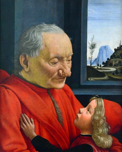Italiano: Ritratto di vecchio con nipote Um velho e o seu neto de Domenico Ghirlandaio