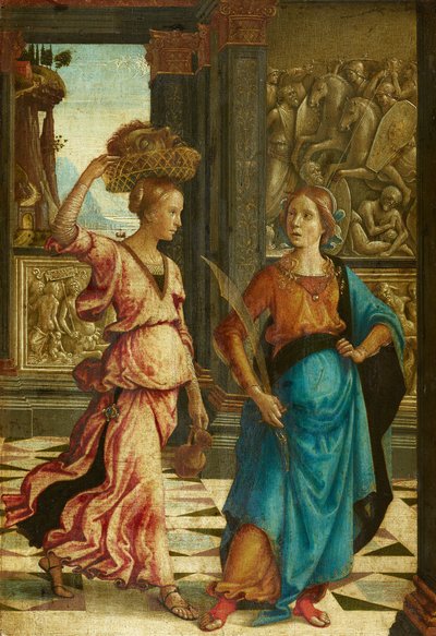 Judite com a sua criada de Domenico Ghirlandaio