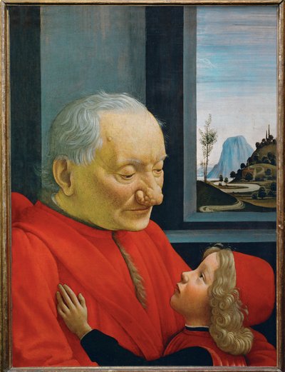 Retrato de um velho e de um rapaz - ... de Domenico Ghirlandaio