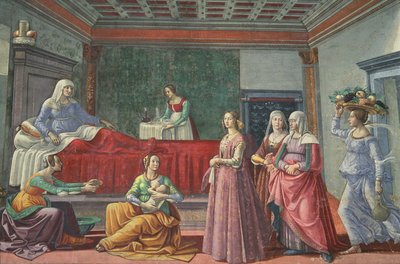 O nascimento de São João Batista de Domenico Ghirlandaio