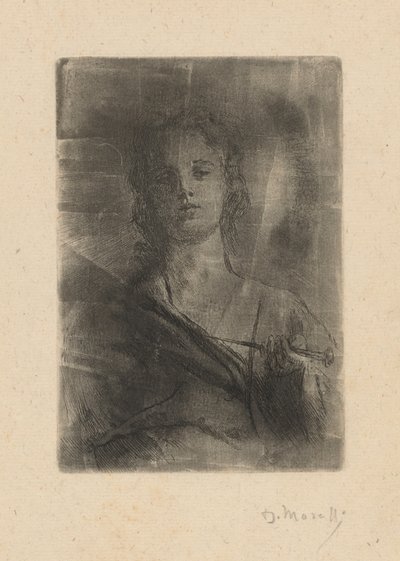 Personificação da gravura de Domenico Morelli