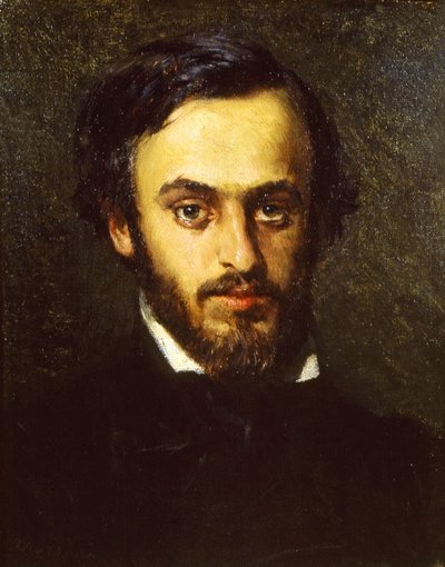 Retrato de Emilio Villari 1836-1904, 1855-1858. de Domenico Morelli