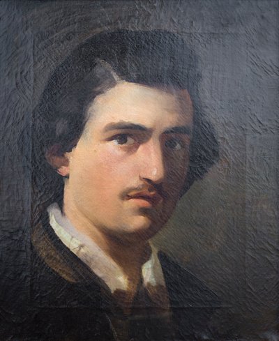 Auto-retrato a quase vinte de Domenico Morelli