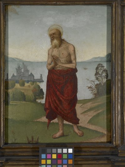 St. Onuphrius (óleo sobre madeira) de Domenico Panetti